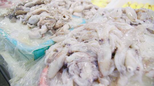 海鲜 食材 美味  菜场 海鲜 贝壳  虾  鱼