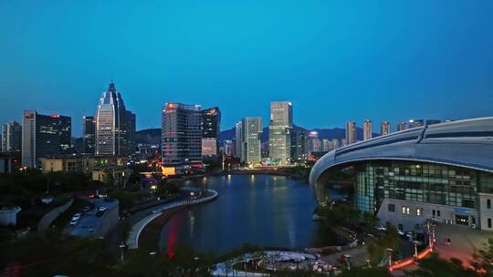 青岛崂山区夜景