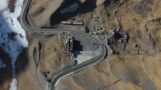 西藏日喀则卡若拉冰川无人机航拍视频视频素材模板下载
