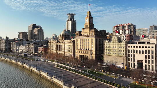 上海外滩海关大楼全景