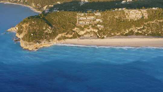 海岸，海滨，天线，海岸线