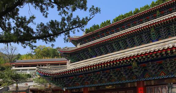 4K拍摄北京八大处寺庙建筑