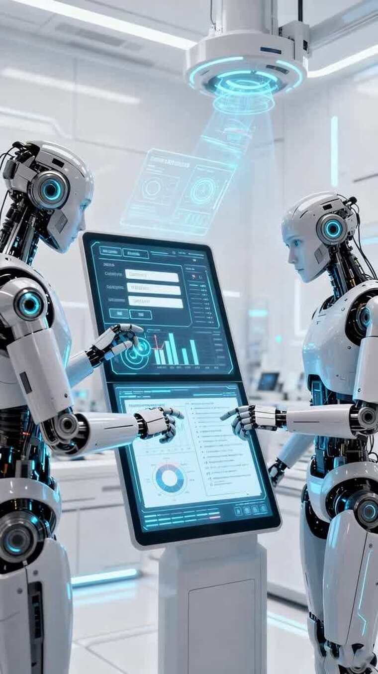 机器人操作智能交互屏幕