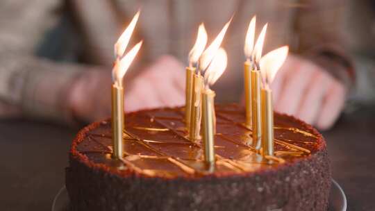 蜡烛 庆祝 蛋糕