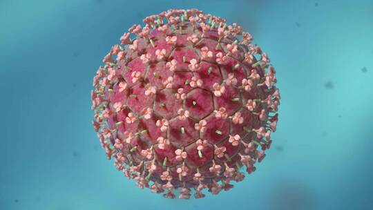 医学微观生物病毒细胞形态医疗三维动画展示