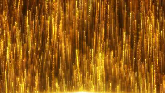 金色粒子光线优雅粒子线条背景视频素材模板下载