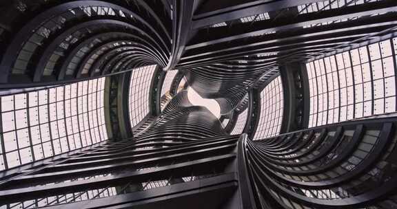 建筑抽象艺术玻璃幕墙幕墙玻璃