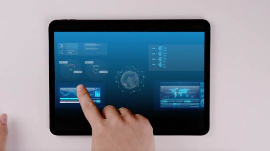 操作ipad 平板合成特效 交互动画视频素材模板下载