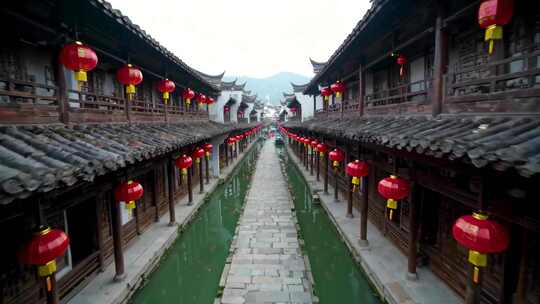 江南水乡古镇古建筑风光