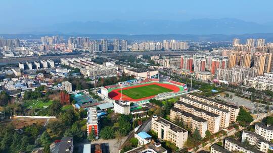 绵阳江油市 涪江 中坝广场 太白广场