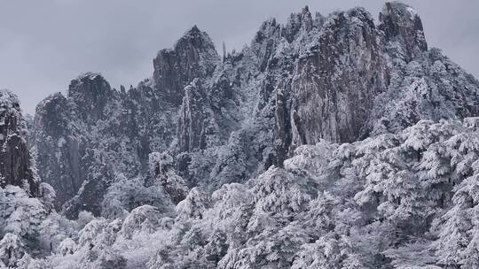 安徽黄山雪景