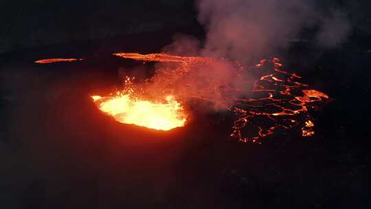 熔岩，火山，熔岩，喷发