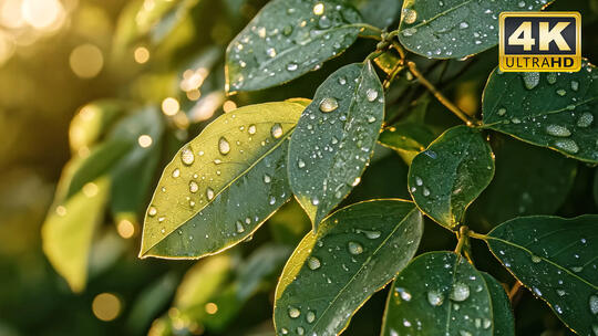 唯美雨景意境风景各种场景雨景视频素材5