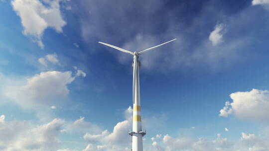 风车 风力发电 风电 清洁能源 碳中和视频素材模板下载