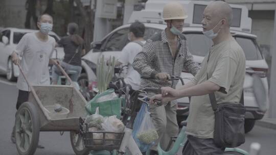 菜市场农贸市场街头行人顾客