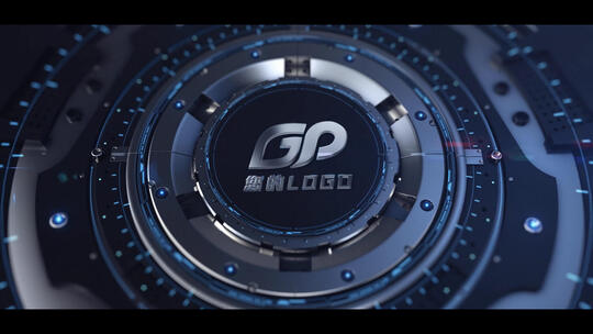 3D震撼大气科技金属质感LOGO商务广告片头