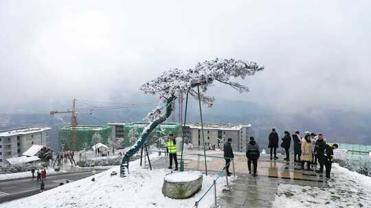 泸州之颠-罗汉林雪景