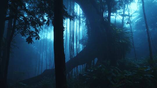 大自然热带雨林风景