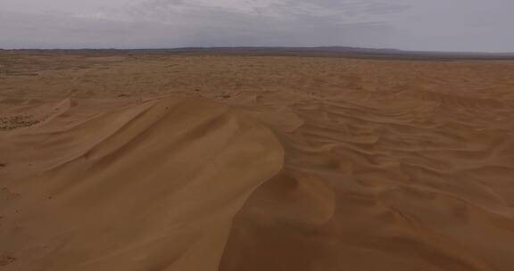 中国西北 沙漠 大漠 黄沙 航拍 4k