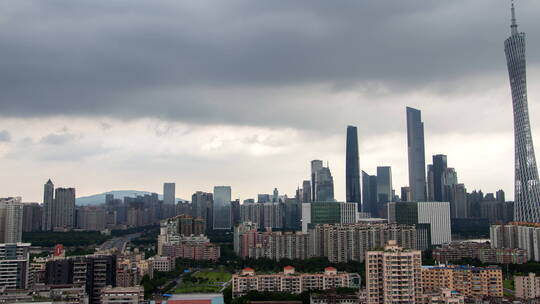 广州商业城市景观视频素材模板下载