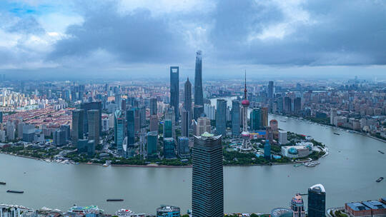 上海台风暴风雨来临前乌云密布航拍合集