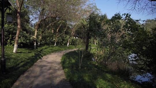 杭州西湖十景茅家埠水乡风景