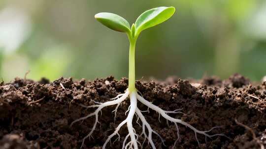 种子发芽生长成大树一镜到底