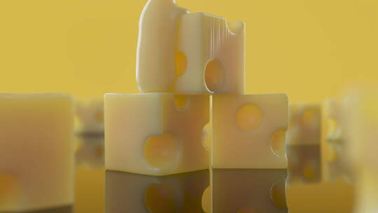 【4K】黄油芝士块视频素材模板下载