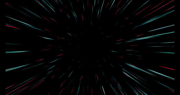 4k彩色线条粒子激光束快速扩散动画循环背景