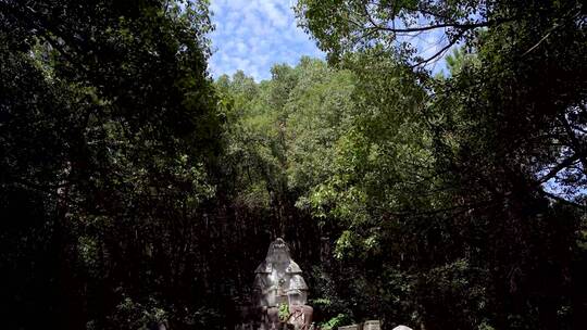 浙江绍兴柯岩景区手印山景点4K视频