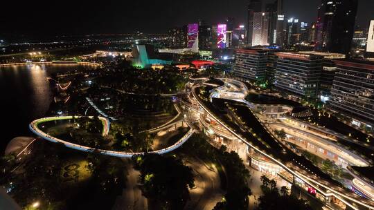 宝安中心欢乐港湾夜景