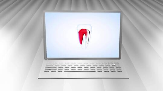 牙齿健康科技感概念动画