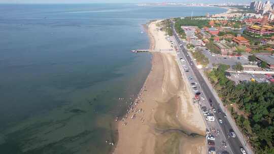 蓝色海洋大海沙滩夏日风景航