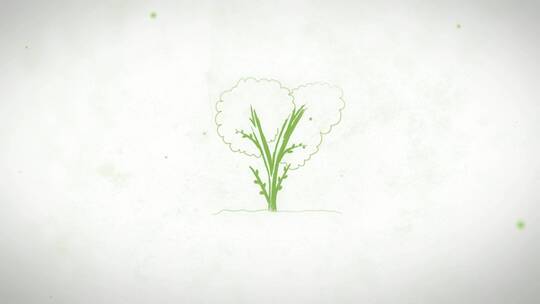 卡通 铅笔画 植物 logo 展示 创意
