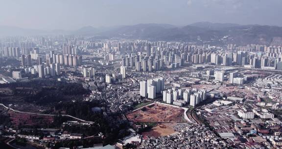 4k航拍昆明西山区全景