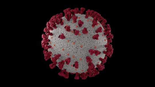 COVID19大流行性病毒的3D渲染医学