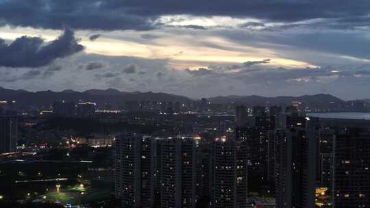 珠海唐家湾城市夜景