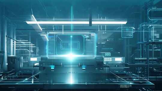 科技感未来实验室场景