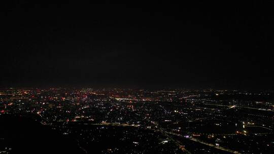 泉州大景500米高空航拍泉州市区夜景城市