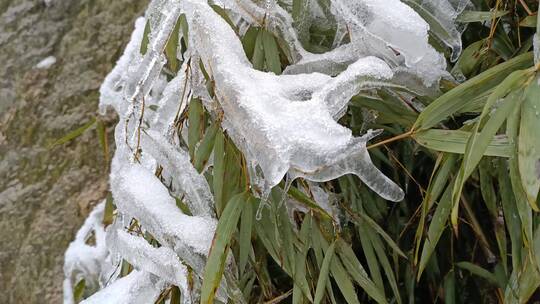 冬天郴州北湖永春仰天湖冰雪风光3