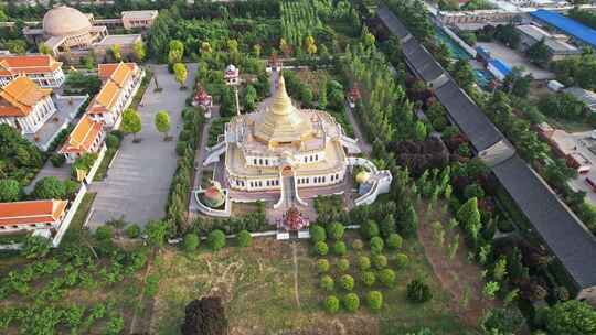 河南洛阳白马寺航拍