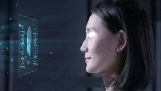 科技人脸识别面部(侧面)扫描效果AE视频素材教程下载