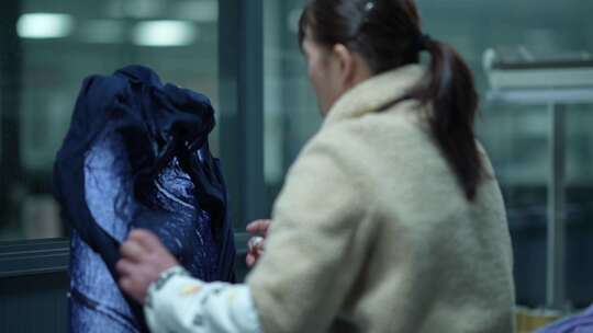 羊绒衫厂质检车间检测质量