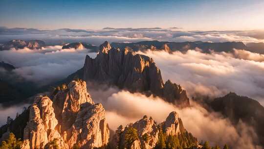 高山云海壮丽全景