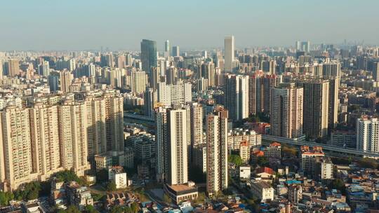 广州越秀海珠城市摩天大楼群视频素材模板下载