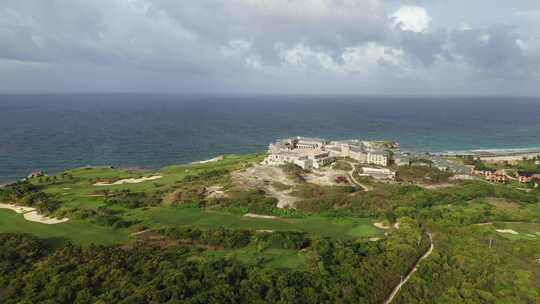 澳门蓬塔卡纳海滩海岸在多米尼加共和国