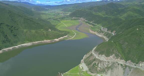 自然风光山川河流航拍