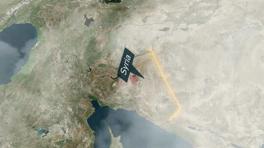 叙利亚地图-云效应