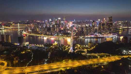 [4k]重庆夜景大全景航拍