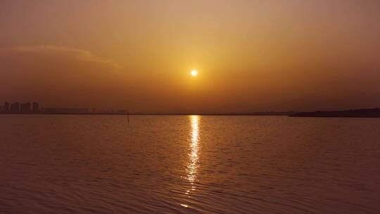 唯美日落空镜夕阳西下落日余晖